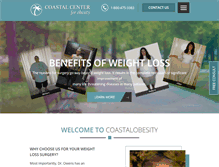 Tablet Screenshot of coastalobesity.com